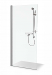 Dušo sienelė Brasta Glass LAURA 866-875x2000 pilkas stiklas 